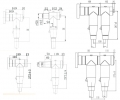 630A Deadbreak tee conector (blindado)